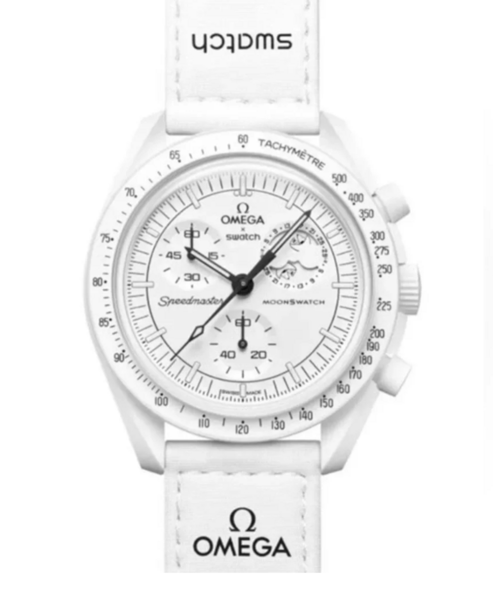 Omega x Swatch Mission to the Moonphase “Snoopy” bioceramic White
